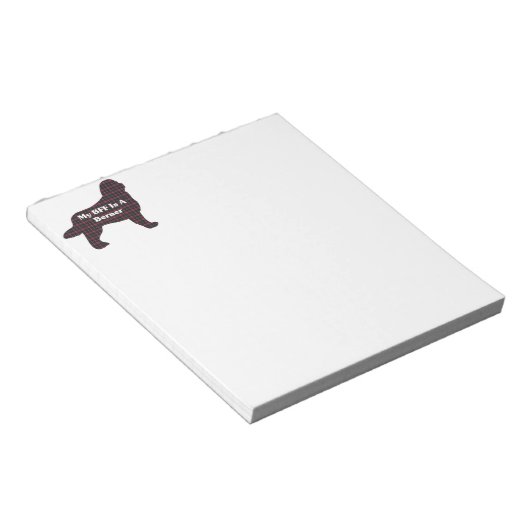 Bernese Mountain Dog BESTE FREUNDIN Notizblock (angewinkelt)