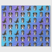 Bernese Mountain Dog Birthday Geschenkpapier (Flach)