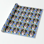 Bernese Mountain Dog Birthday Geschenkpapier (Ungerollt)