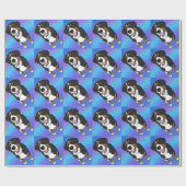 Bernese Mountain Dog Birthday Geschenkpapier (Flach)