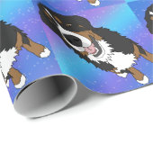 Bernese Mountain Dog Birthday Geschenkpapier (Rolleneckpunkt)