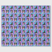 Bernese Mountain Dog Birthday Geschenkpapier (Flach)