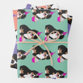 Bernese Mountain Dog Birthday Geschenkpapier Set (Beispiel)