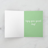 Bernese Mountain Dog Birthday Karte (Innenseite)