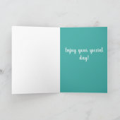 Bernese Mountain Dog Birthday Karte (Innenseite)