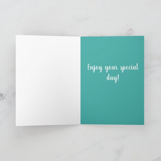 Bernese Mountain Dog Birthday Karte (Innenseite)