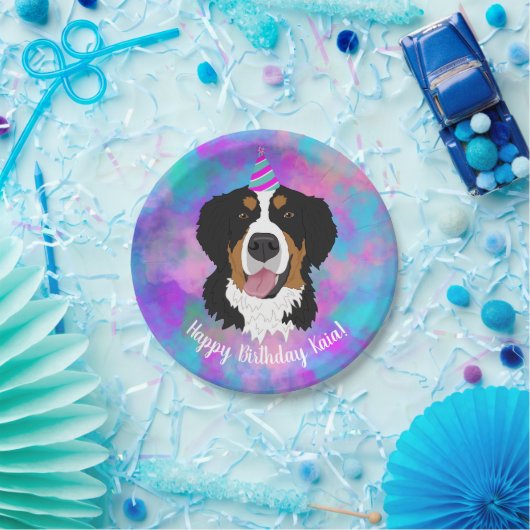 Bernese Mountain Dog Birthday Pappteller (Party)