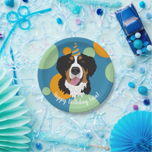 Bernese Mountain Dog Birthday Pappteller (Party)