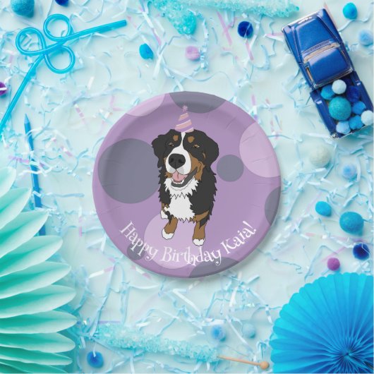 Bernese Mountain Dog Birthday Pappteller (Party)