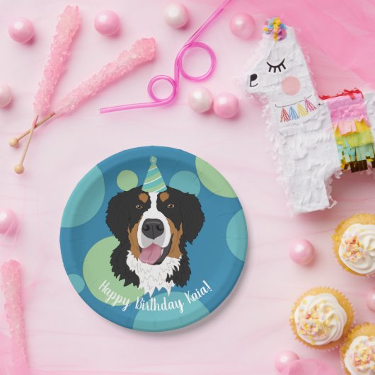 Bernese Mountain Dog Birthday Pappteller (Party)