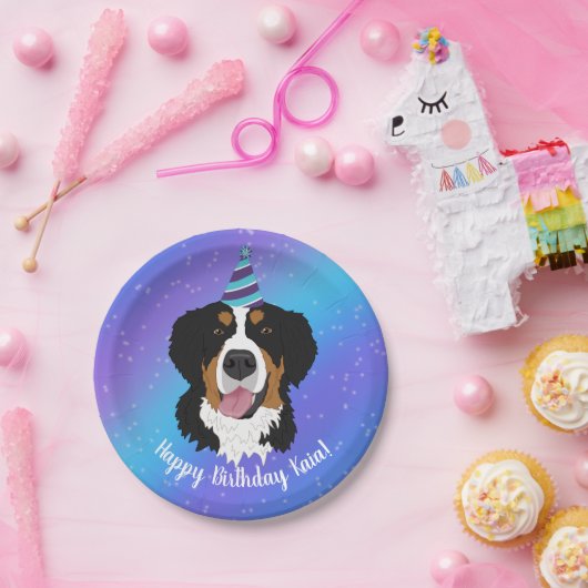 Bernese Mountain Dog Birthday Pappteller (Party)