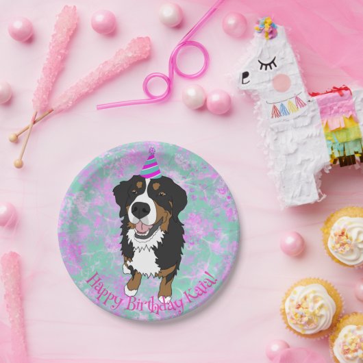 Bernese Mountain Dog Birthday Pappteller (Party)