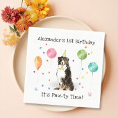 Bernese Mountain Dog Birthday Party Serviette