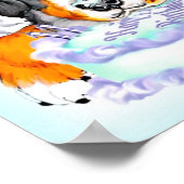 Bernese Mountain Dog Birthday Poster (Ecke)