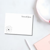 Bernese Mountain Dog Black & White Personalisiert Post-it Klebezettel