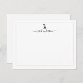 Bernese Mountain Dog Border Personalized Mitteilungskarte (Vorne/Hinten)