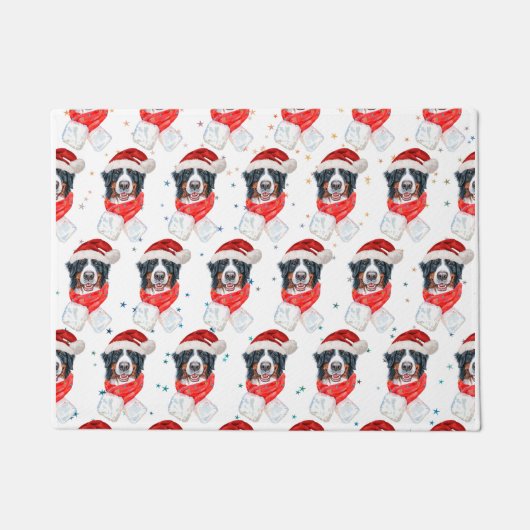 Bernese Mountain Dog Breed Christmas Fußmatte (Vorderseite)