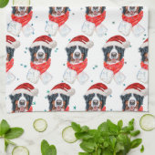 Bernese Mountain Dog Breed Christmas Geschirrtuch (Gefaltet)