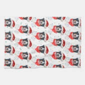 Bernese Mountain Dog Breed Christmas Geschirrtuch (Horizontal)