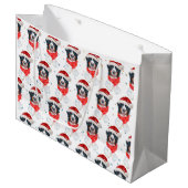 Bernese Mountain Dog Breed Christmas Große Geschenktüte (Vorderseite Schrägansicht)