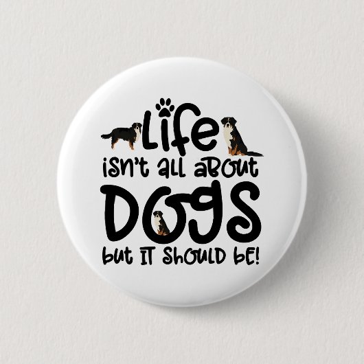 Bernese Mountain Dog Button (Vorderseite)