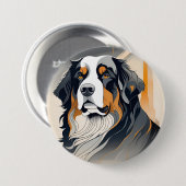 Bernese Mountain Dog Button (Vorne & Hinten)