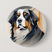 Bernese Mountain Dog Button (Vorderseite)