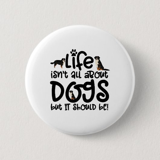 Bernese Mountain Dog Button (Vorderseite)