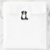 Bernese Mountain Dog Cartoon Runder Aufkleber (Tasche)