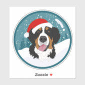 Bernese Mountain Dog Christmas Aufkleber (Blatt)