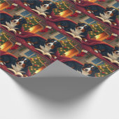 Bernese Mountain Dog Christmas Bedtime Story Geschenkpapier (Ecke)