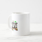 Bernese Mountain Dog Christmas Cute Fullprint  Kaffeetasse (Vorderseite Links)