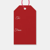 Bernese Mountain Dog Christmas Geschenkanhänger (Rückseite)