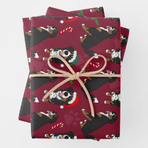 Bernese Mountain Dog Christmas Geschenkpapier Set