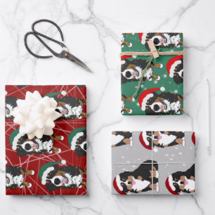 Bernese Mountain Dog Christmas Geschenkpapier Set