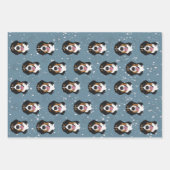 Bernese Mountain Dog Christmas Geschenkpapier Set (Vorderseite 3)