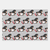 Bernese Mountain Dog Christmas Geschenkpapier Set (Vorderseite 3)