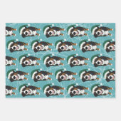 Bernese Mountain Dog Christmas Geschenkpapier Set (Vorderseite)