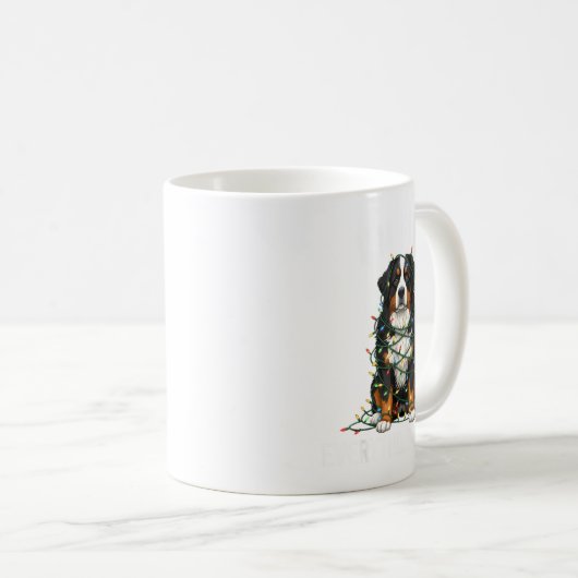 Bernese Mountain Dog Christmas I'm Fine Everything Kaffeetasse (VorderseiteRechts)