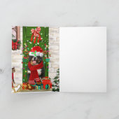 Bernese Mountain Dog Christmas Karte (Innenseite)