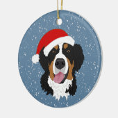 Bernese Mountain Dog Christmas Keramik Ornament (Links)