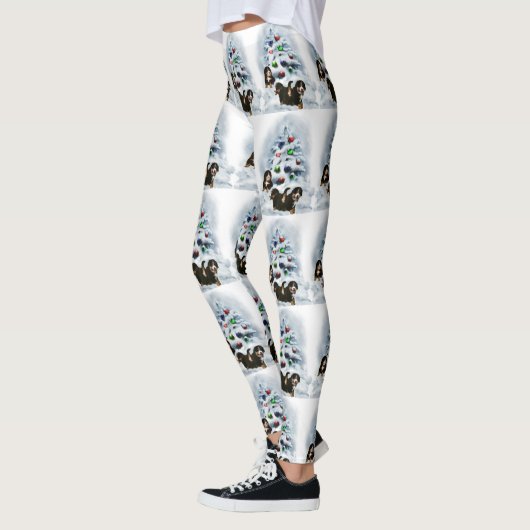 Bernese Mountain Dog Christmas Leggings (Links)