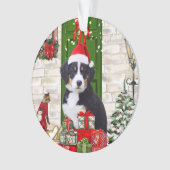 Bernese Mountain Dog Christmas Ornament (Vorderseite)