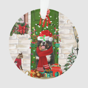 Bernese Mountain Dog Christmas Ornament