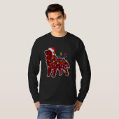 Bernese Mountain Dog Christmas Pajamas Weihnachtsm T-Shirt (Vorne ganz)