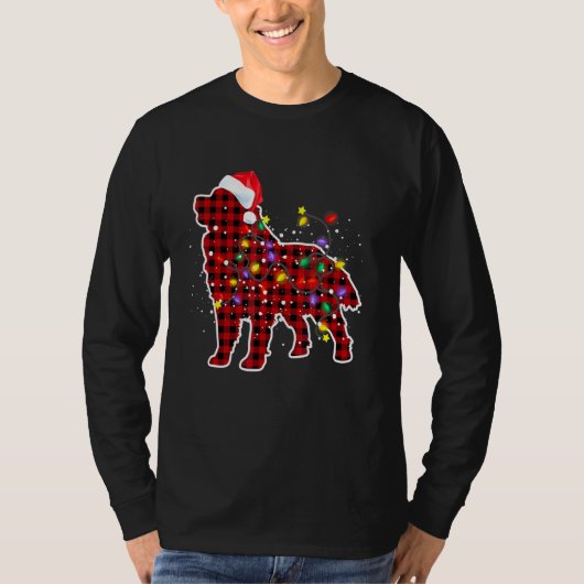 Bernese Mountain Dog Christmas Pajamas Weihnachtsm T-Shirt (Vorderseite)
