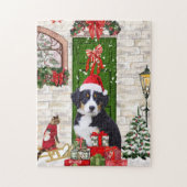 Bernese Mountain Dog Christmas Puzzle (Vertikal)