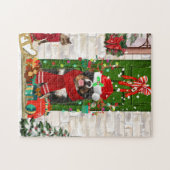Bernese Mountain Dog Christmas Puzzle (Horizontal)