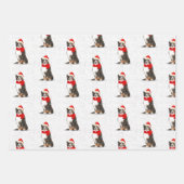 Bernese Mountain Dog Christmas Tartan Kariert Geschenkpapier Set (Vorderseite 2)