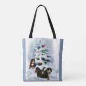 Bernese Mountain Dog Christmas Tasche (Rückseite)